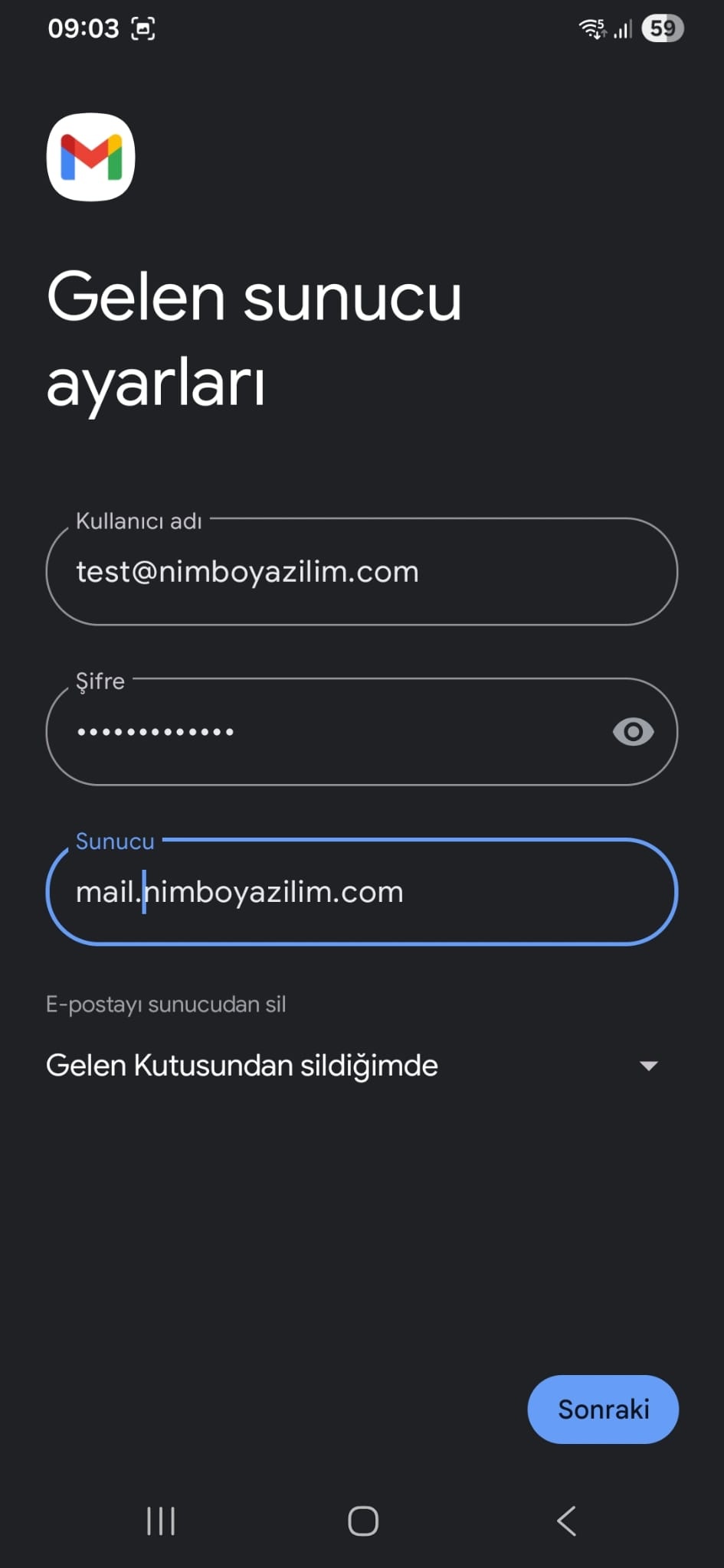 Parola Girişi