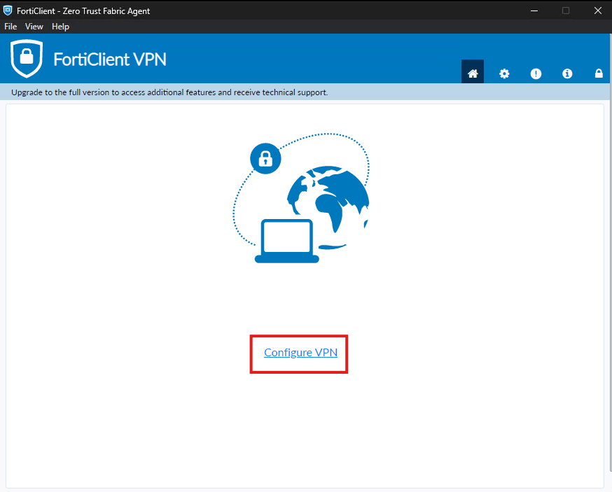 Configure VPN Butonu